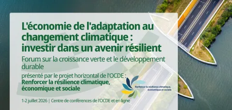 Forum 2026 de l'OCDE sur la croissance verte et le développement durable  - L'économie de l'adaptation au changement climatique : investir dans un avenir résilient